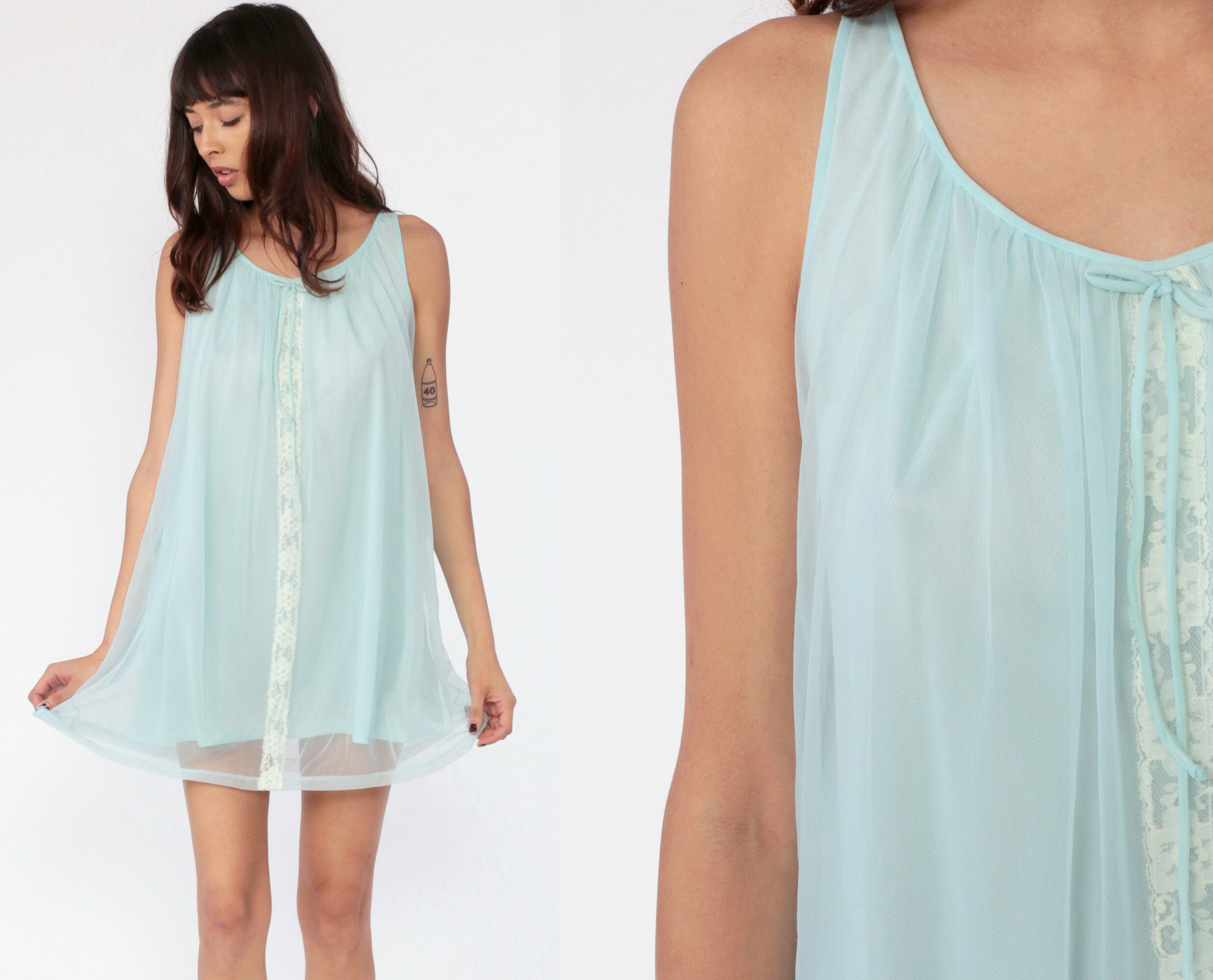 baby blue nightgown