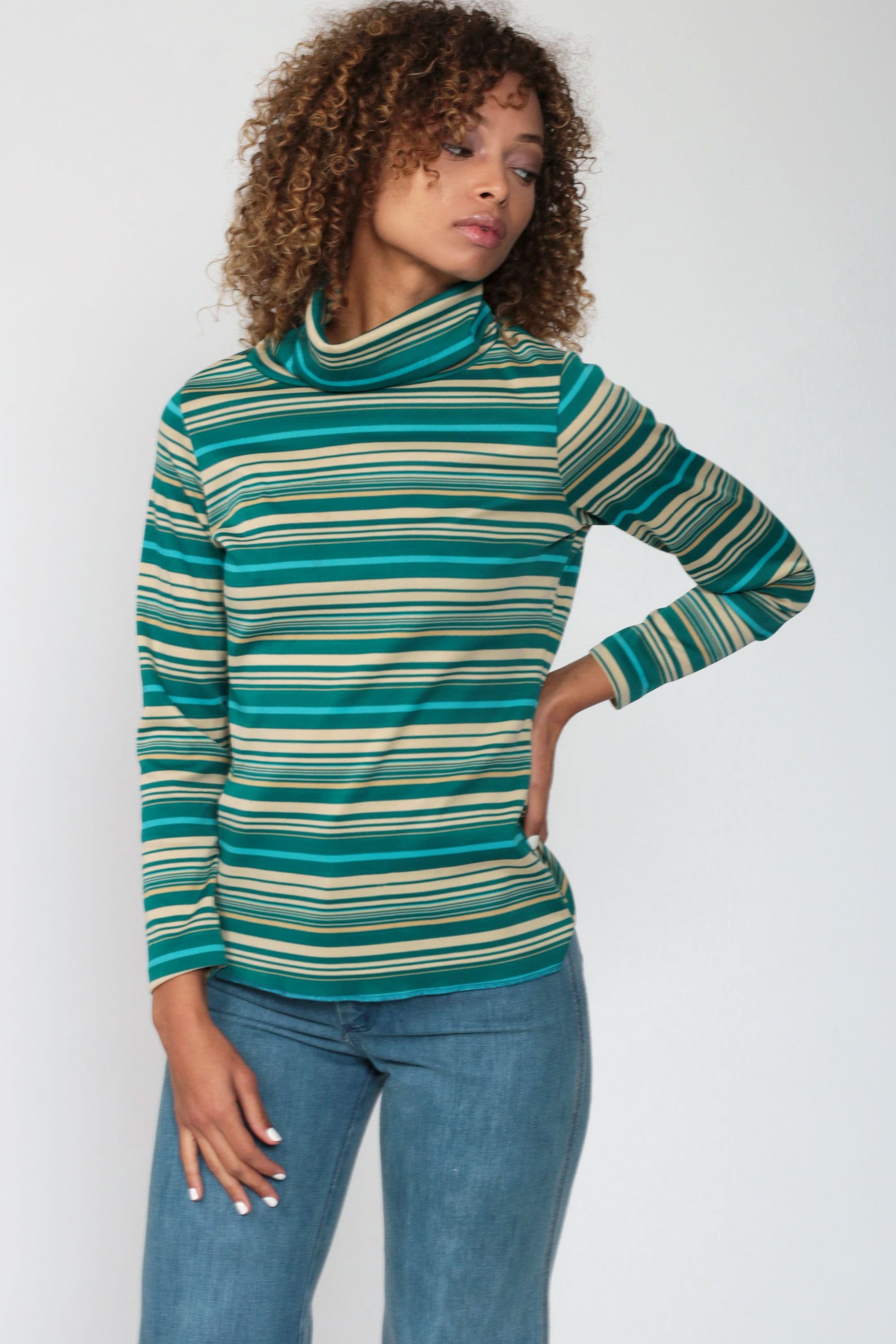 green turtleneck shirts