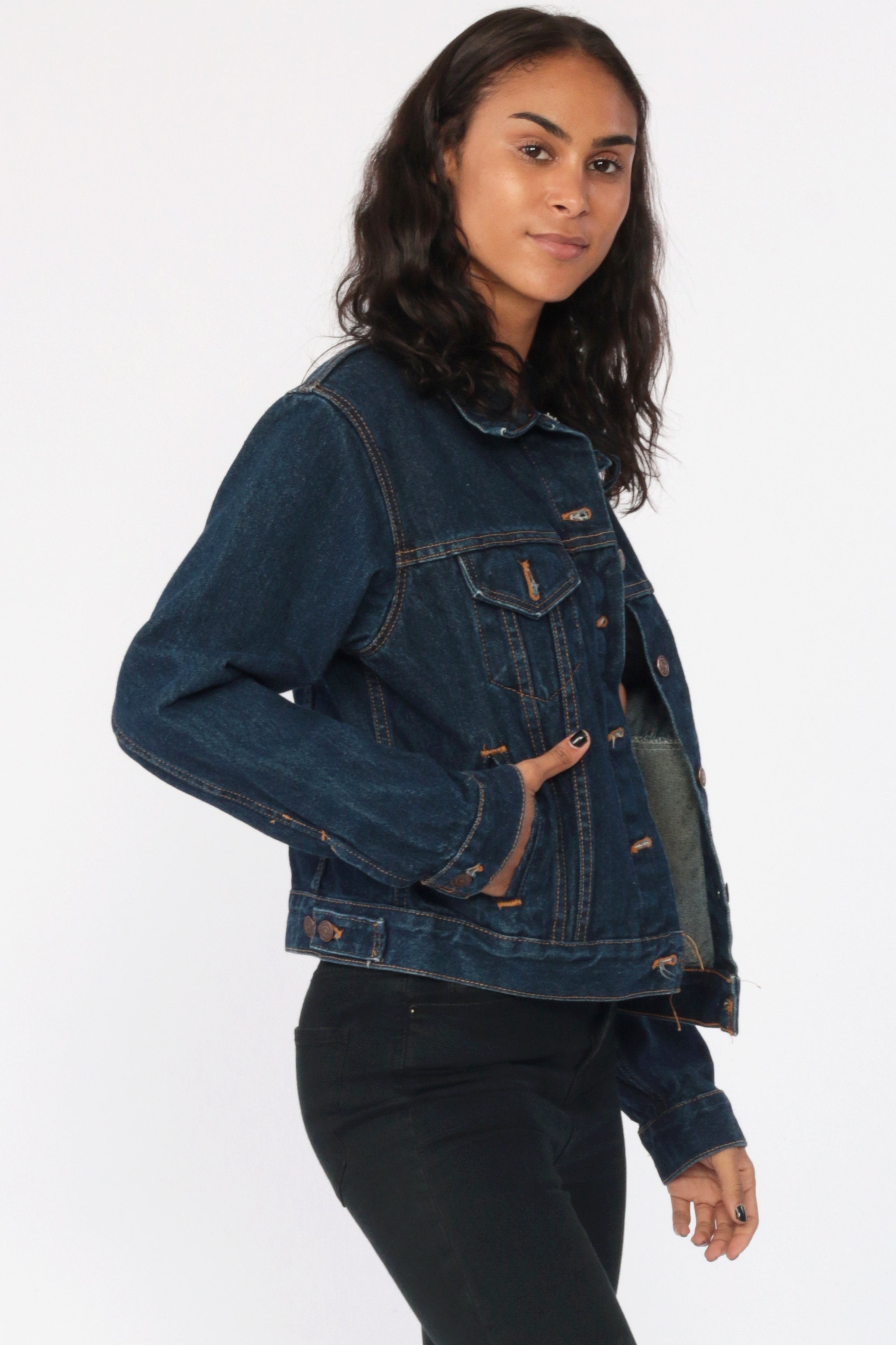 blue jean levi jacket