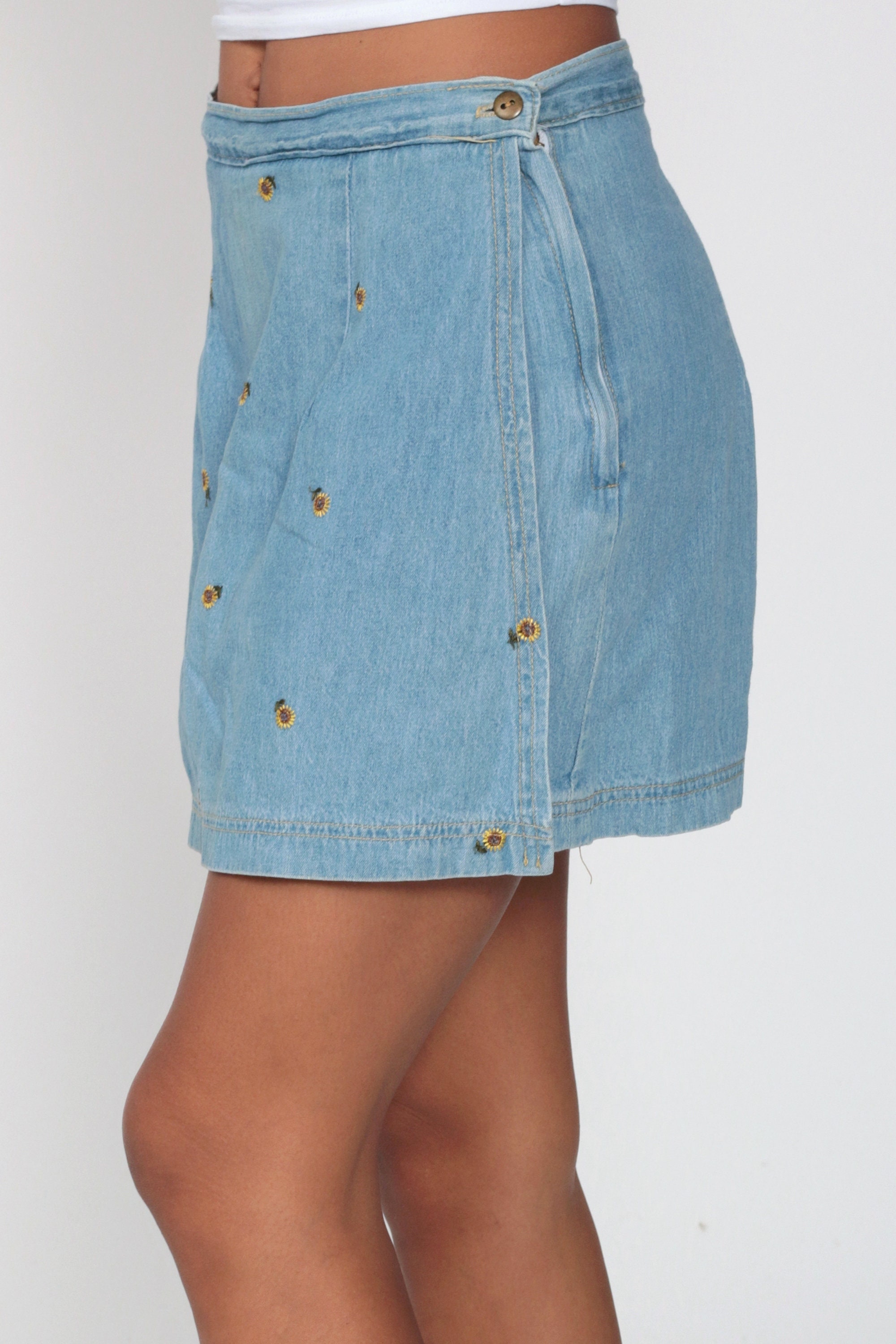 sunflower jean skirt