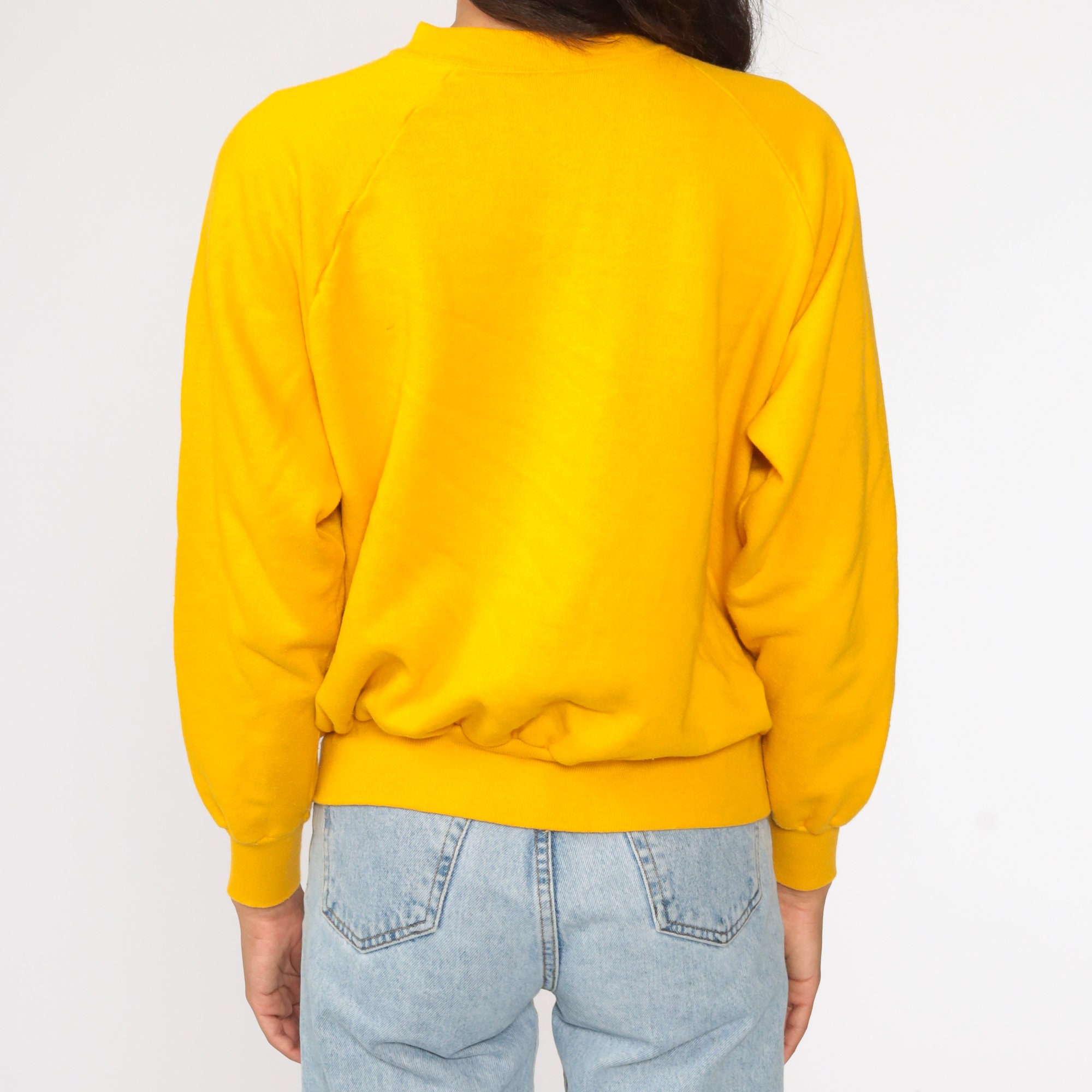 vintage yellow nike crewneck sweatshirt