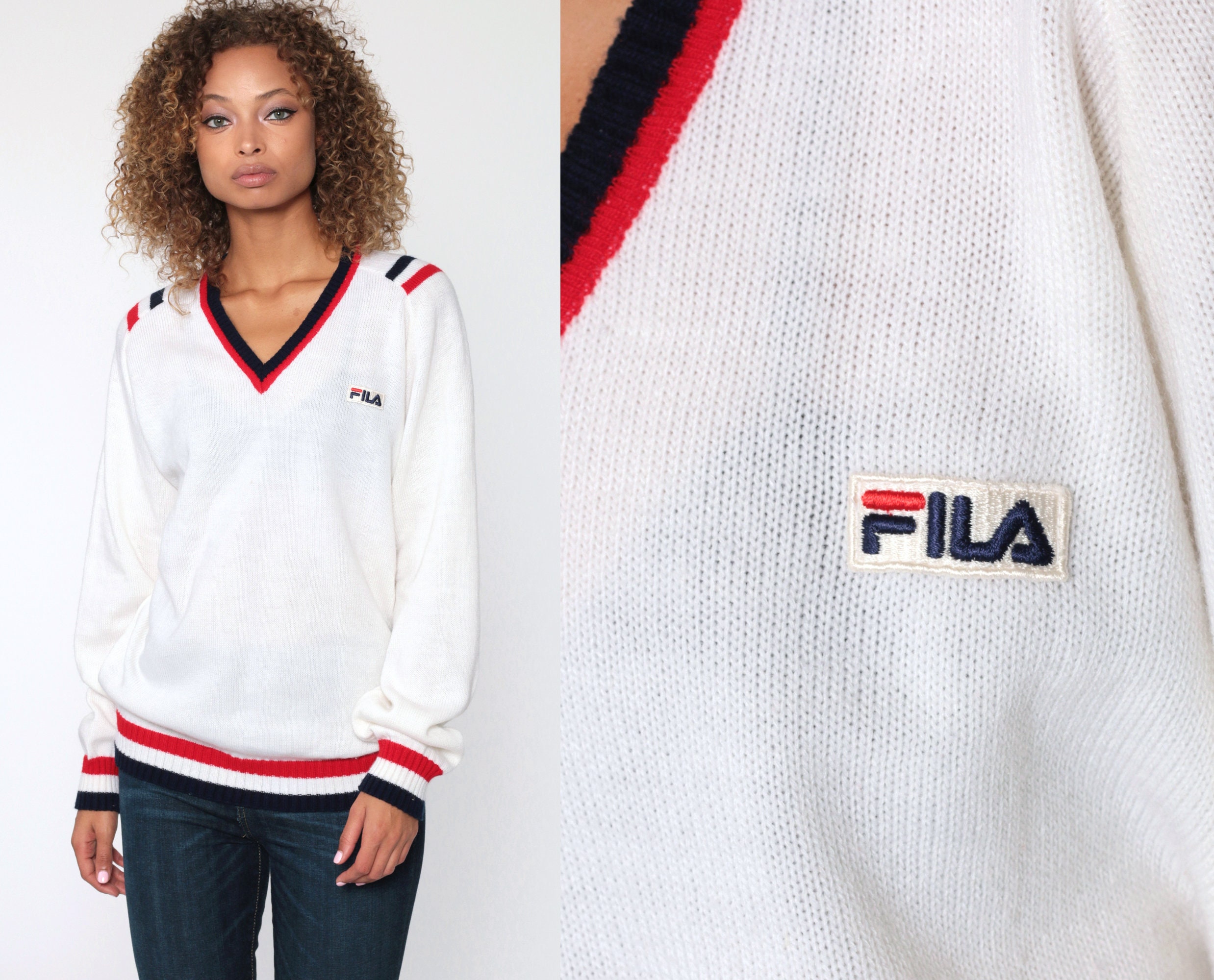 fila white jumper