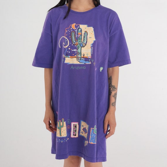 Arizona Tshirt Dress 90s Desert Pajama T-Shirt So… - image 6