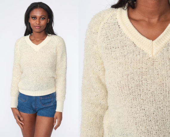 sheer knit jumper