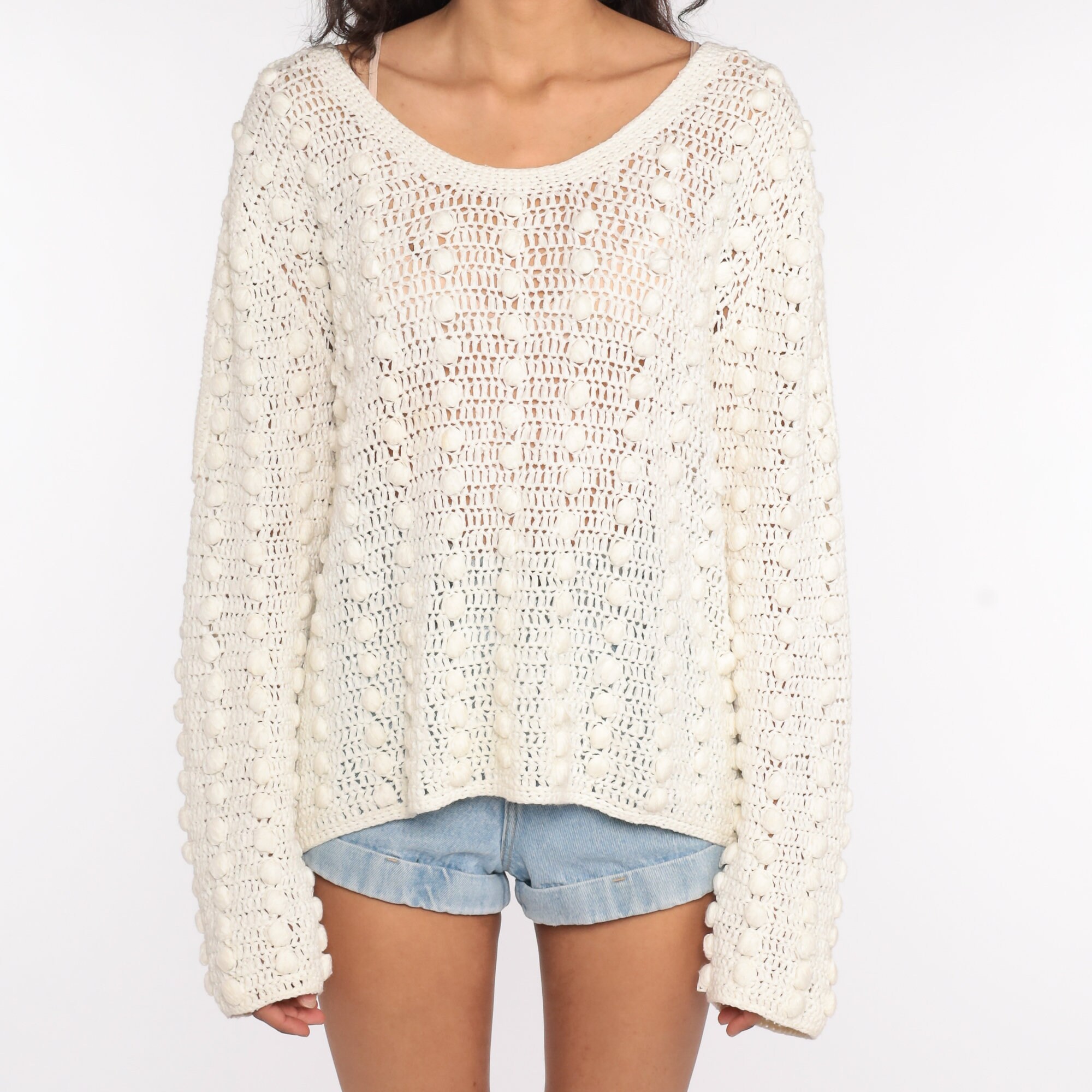 boho crochet sweater