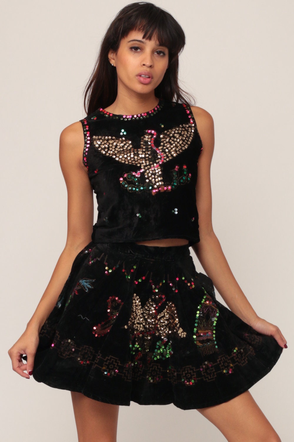 mexican sequin dress
