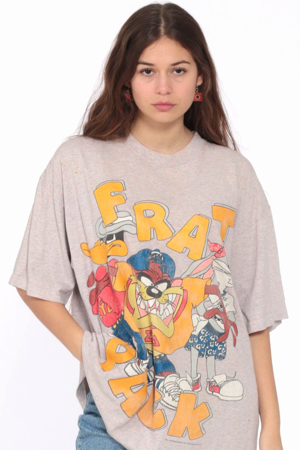 blue looney tunes shirt