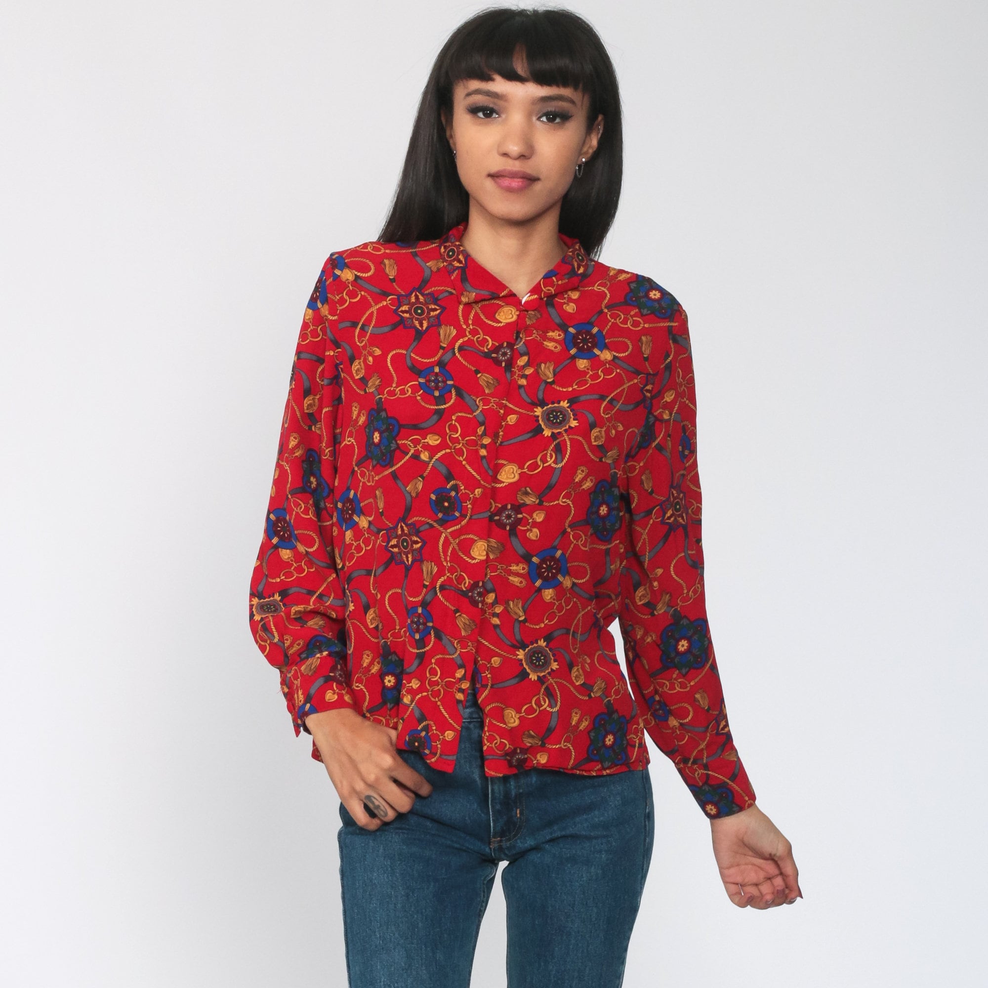 baroque style blouse