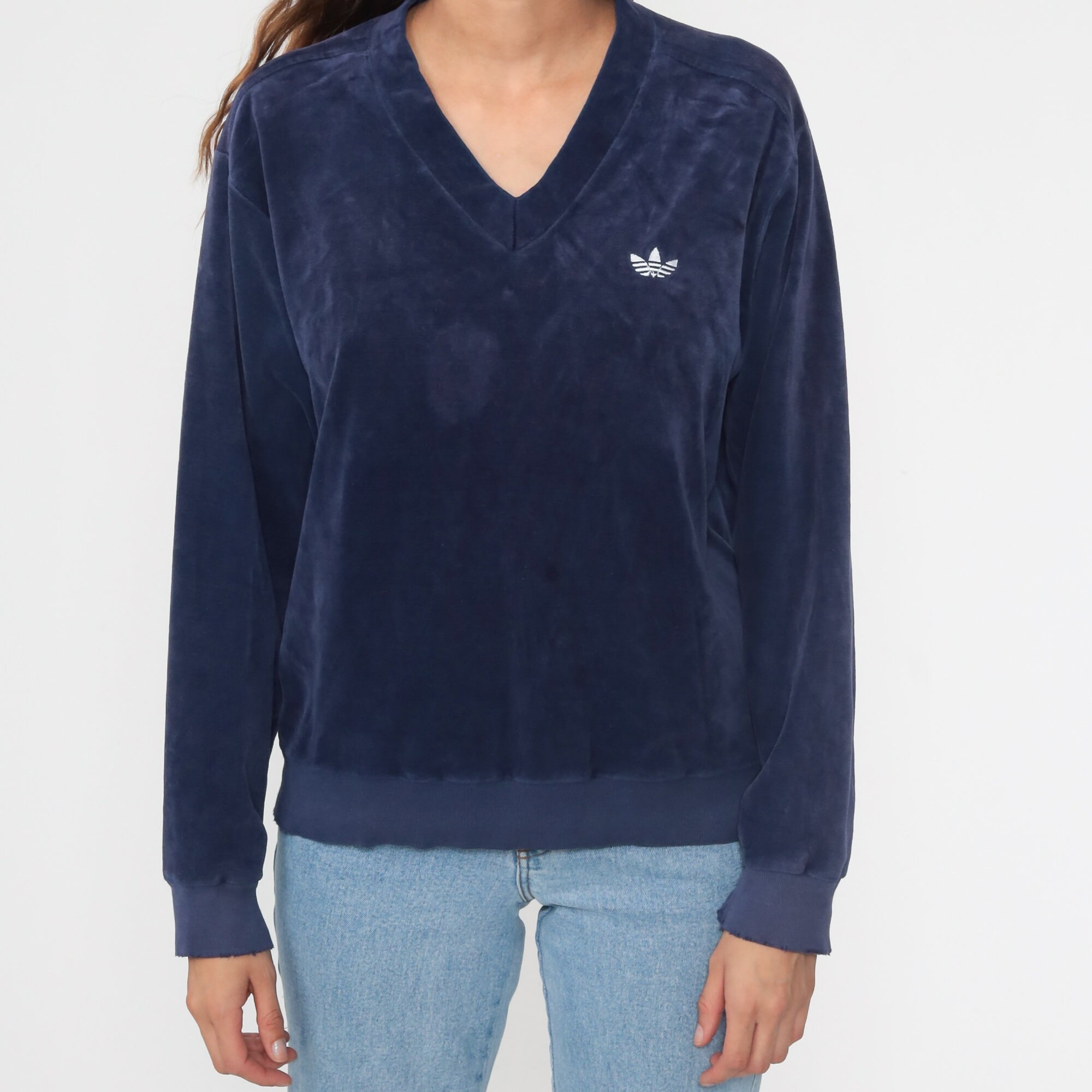 adidas v neck sweatshirt