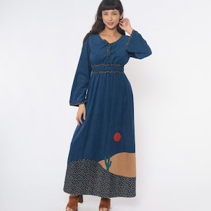 blue cactus dress Blue Floral Midi Dress  The Jade Cactus
