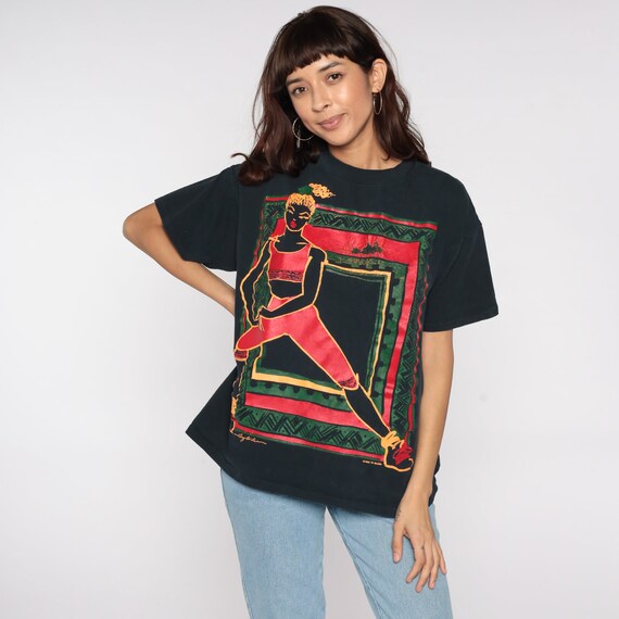 Female Athlete Shirt 90s Ty Wilson Exercise Sports T … Gem