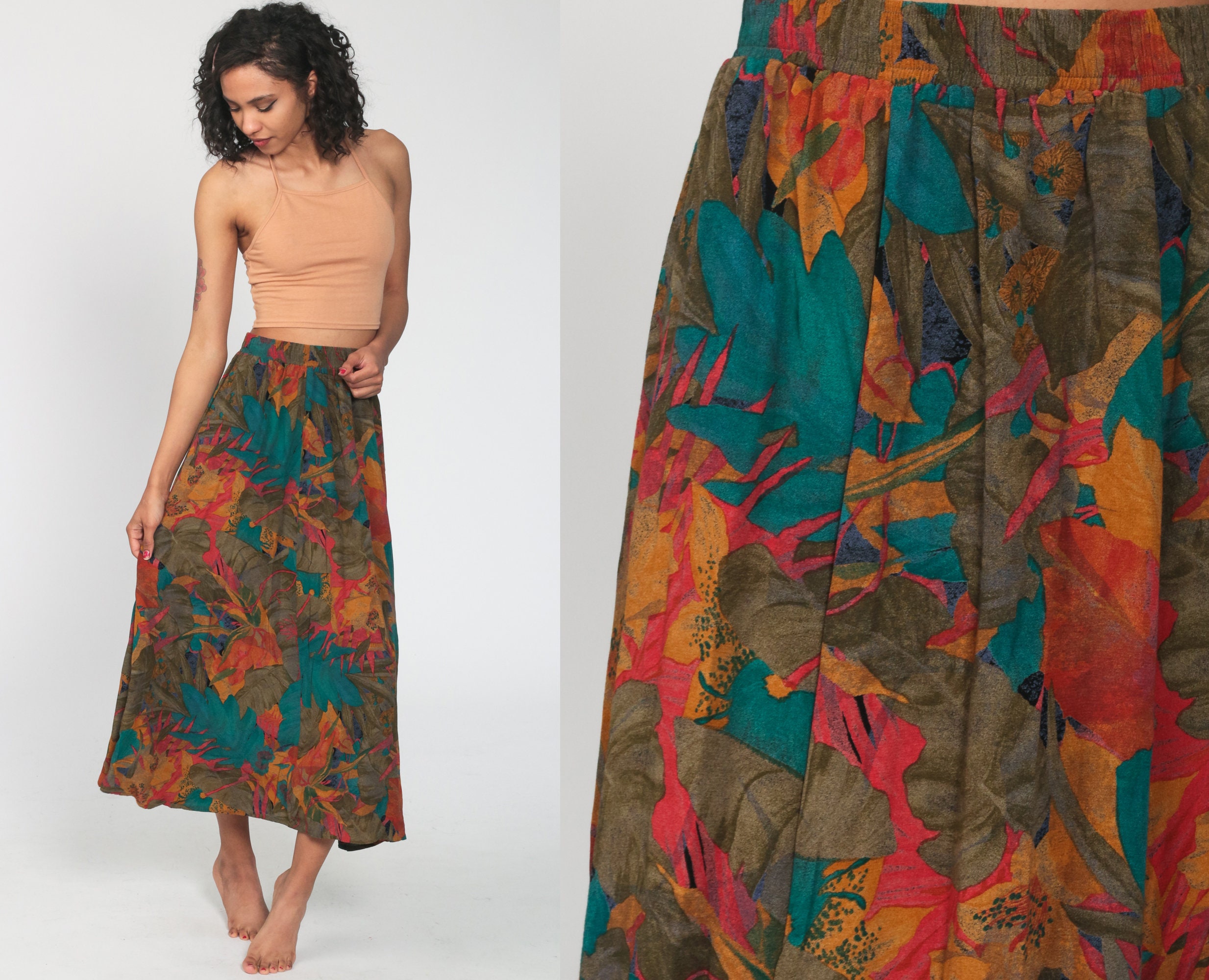 90s boho skirt