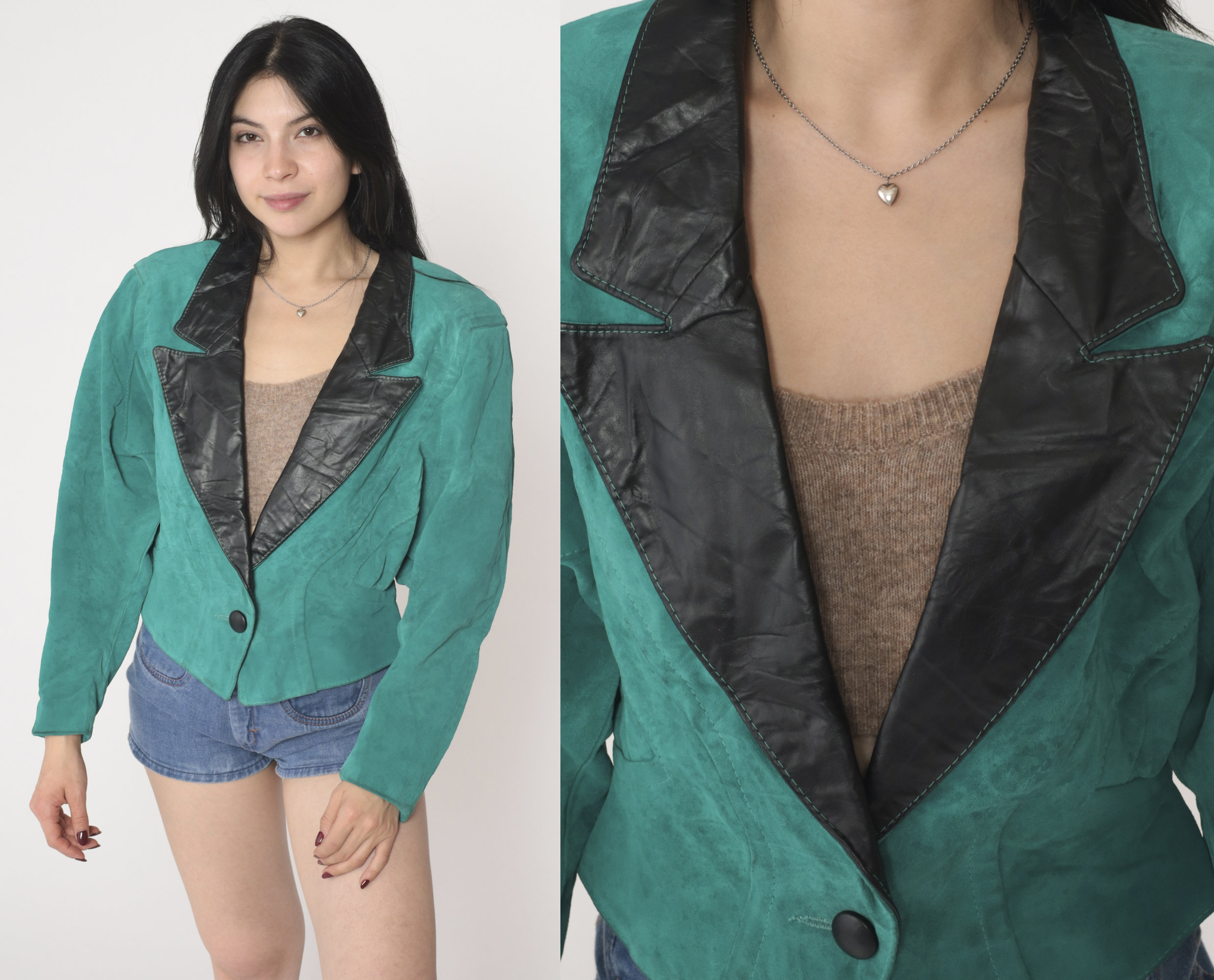 Teal suede jacket cheap