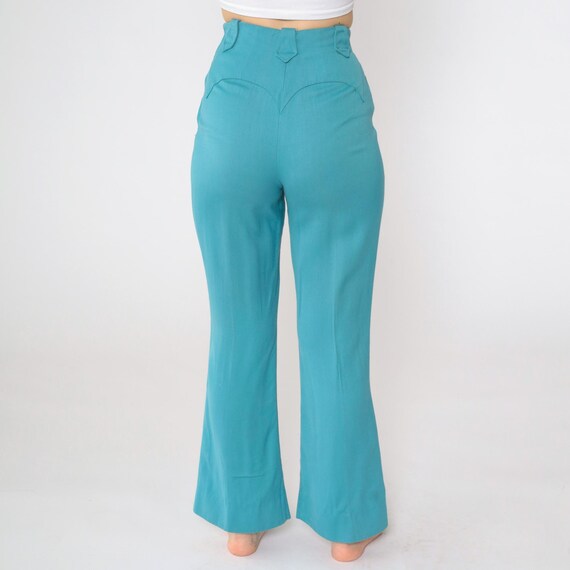 Vintage 1950s Hillbilly Western Two Piece Set Lea… - image 8