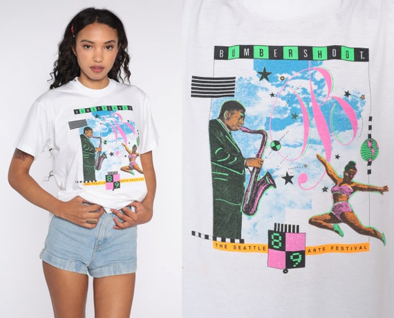 1989 Seattle Bumbershoot Tshirt Arts Music Festival Shirt Retro TShirt 80s Band Shirt Vintage T Shirt Graphic T Shirt Screen Stars Medium