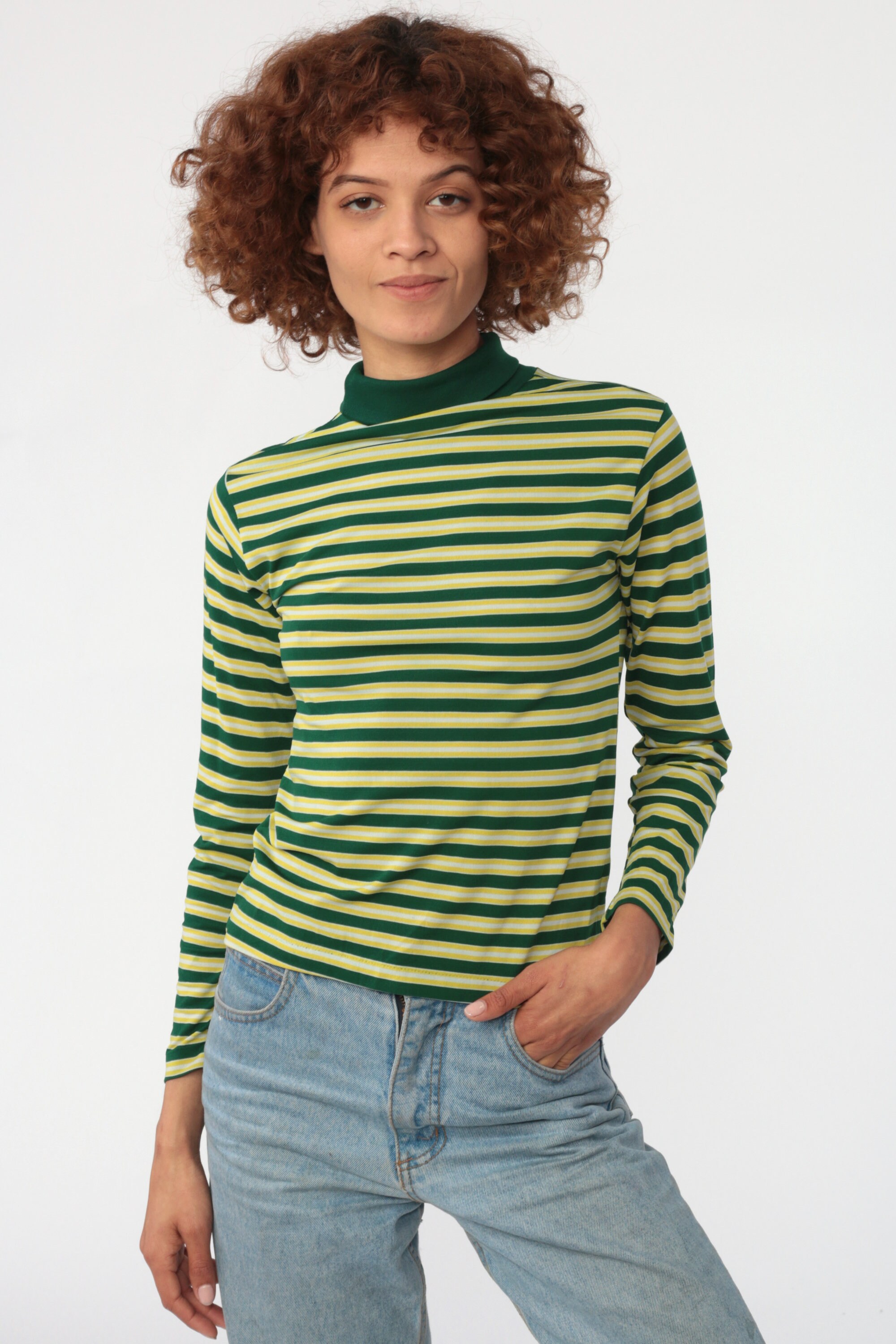 80s turtleneck outfit