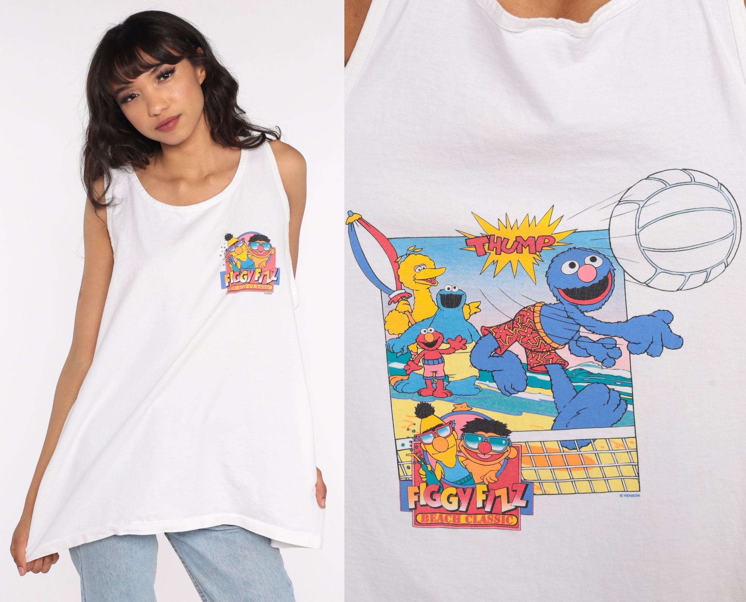 Vintage Sesame Street Shirt 80s Figgy 