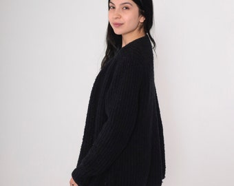 トップス 60s vintage black cardigan 1960s Black Cardigan - Etsy