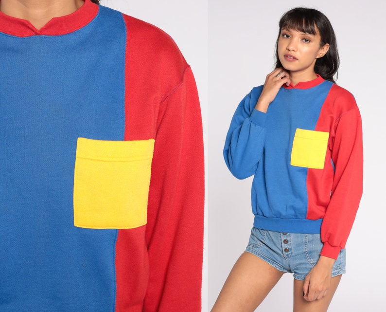 primary color sweatshirt