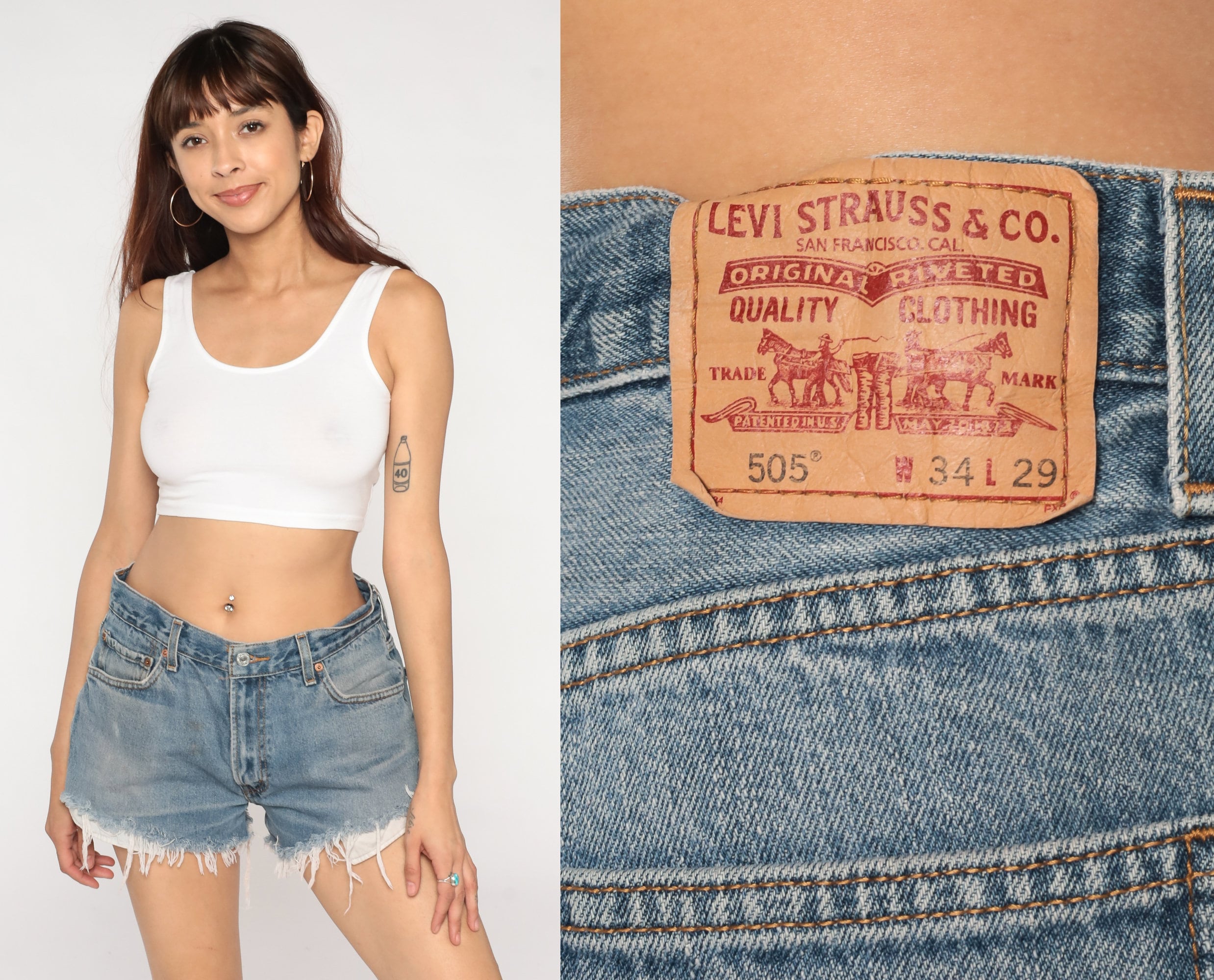Levis 505 Shorts Y2K Denim Cut Offs Retro Cutoff Jean Shorts - Etsy  Australia