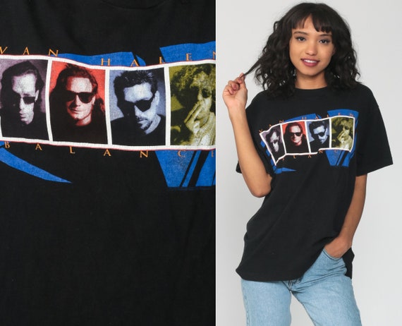 Van Halen Shirt 90s TShirt Band T Shirt Heavy Metal 1995 - Etsy 日本 【500円引きクーポン】 90’s VAN HALEN BALANCE TOUR Tシャツ Tシャツ/カットソー(半袖/袖なし)