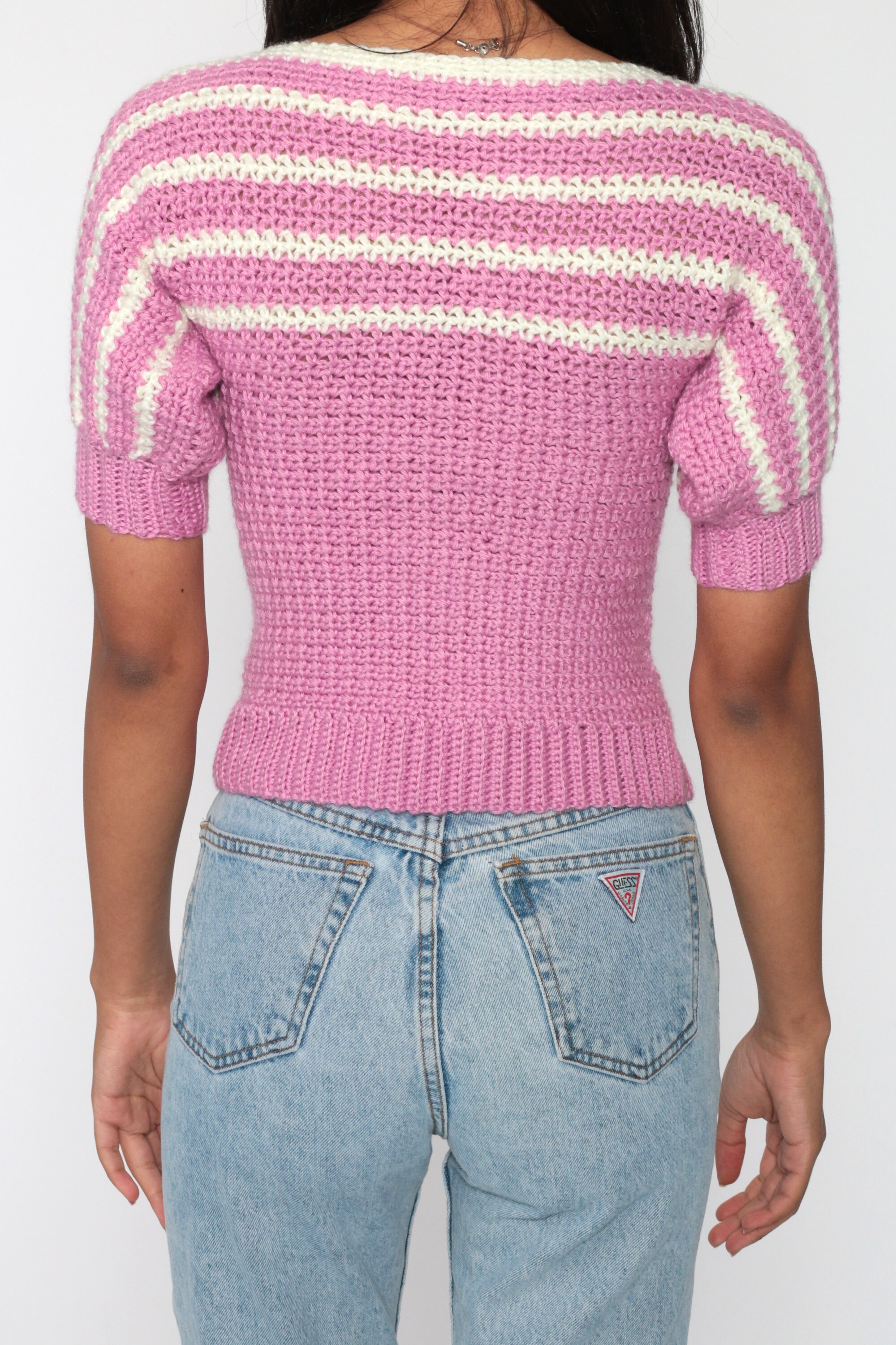 pink and purple striped shirt womens