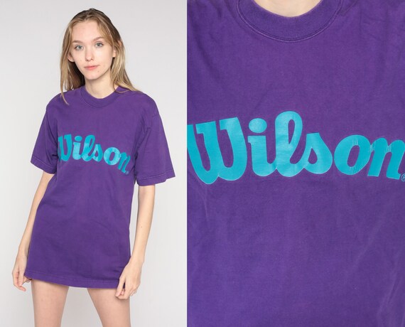 Purple sales athletic shirt