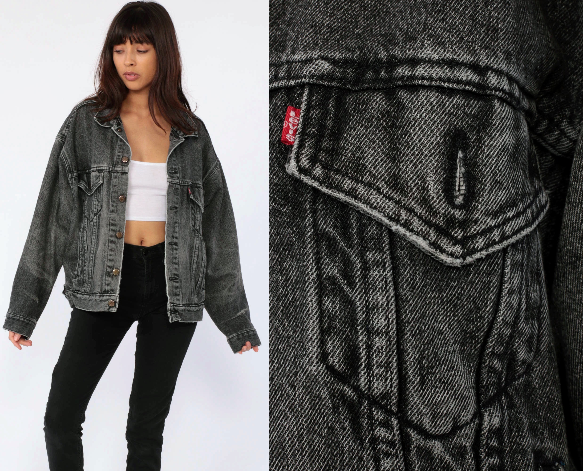 vintage black levis jacket