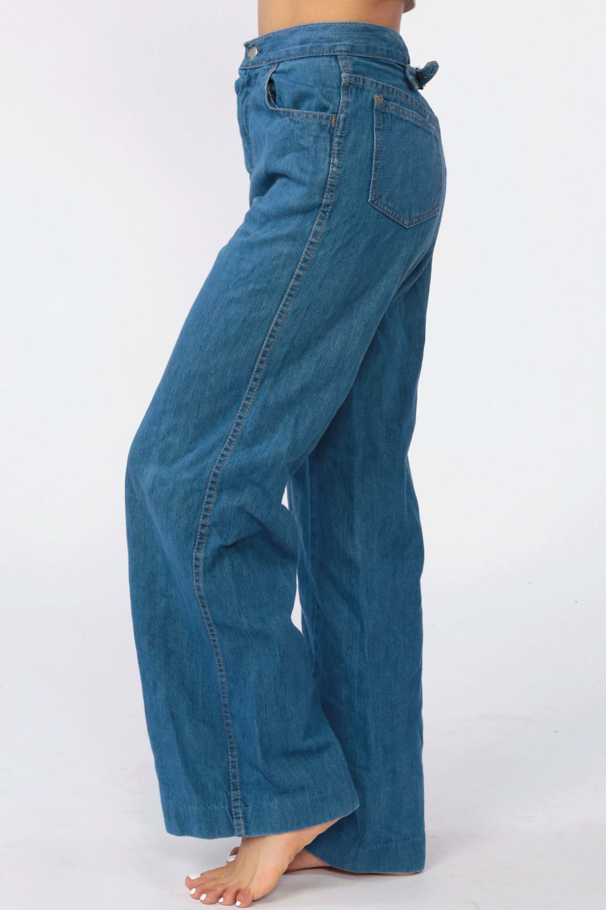 high waisted bell bottom pants
