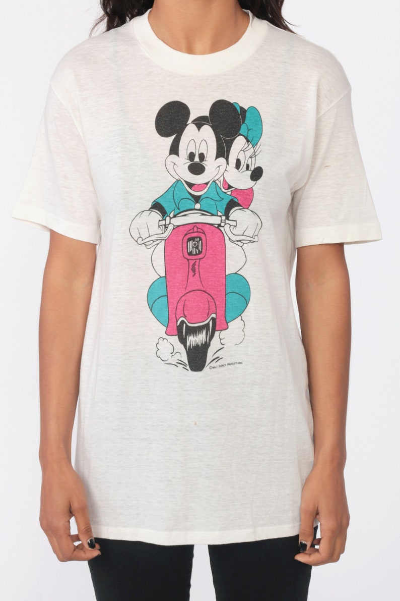 mickey mouse and minnie mouse shirt