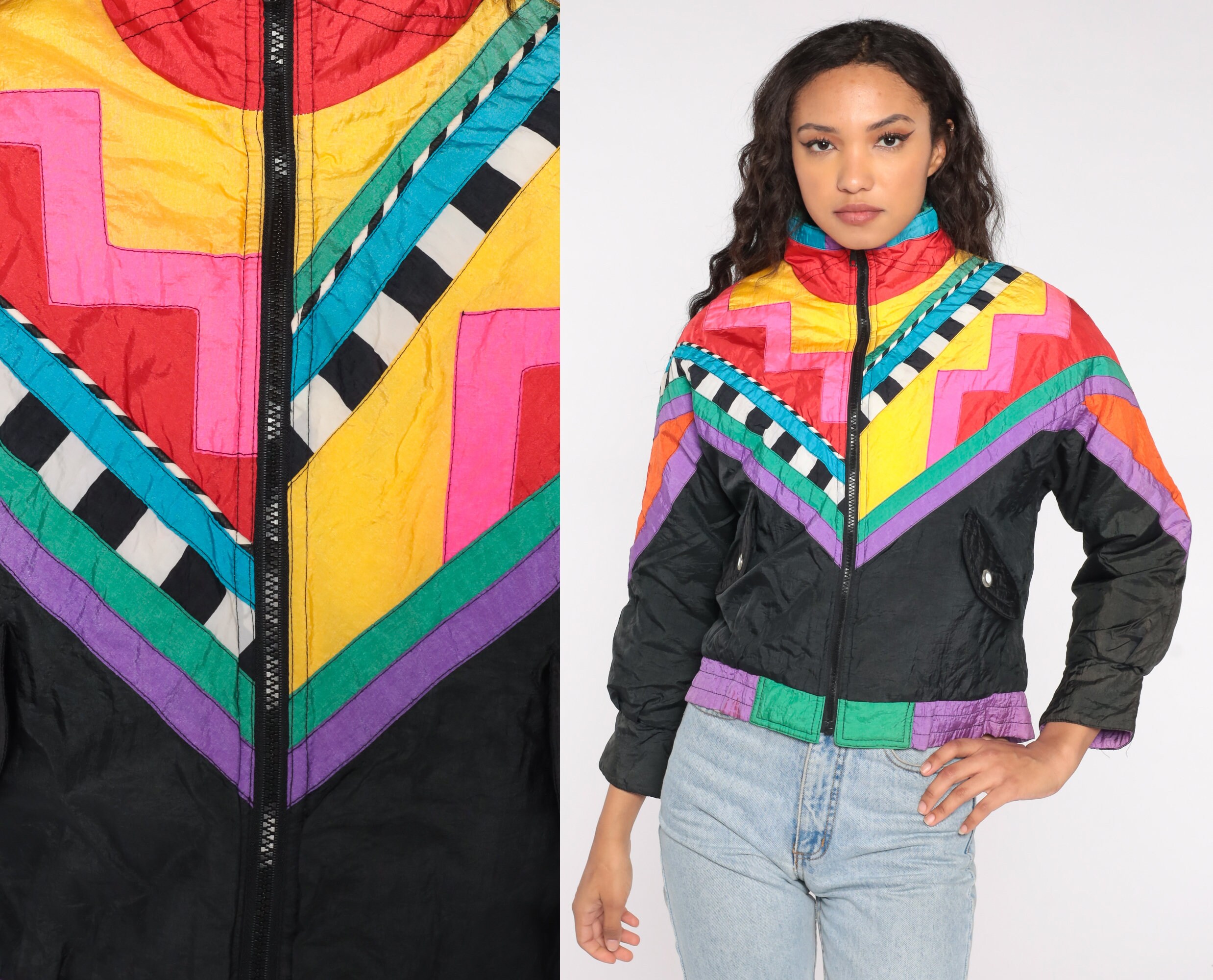 80s neon jacket
