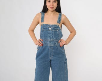 激レア 90s KARL KANI ショート丈 デニム オーバーオール B系 カルバン・クライン オーバーオール 90年代 デニム ショートパンツ