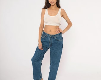 Flannel Lined Carhartt Jeans 2000s Medium Wash Denim Straight Leg Work Pants Blue Five Pocket Workwear Gorpcore Trousers Relaxed Fit 31x30