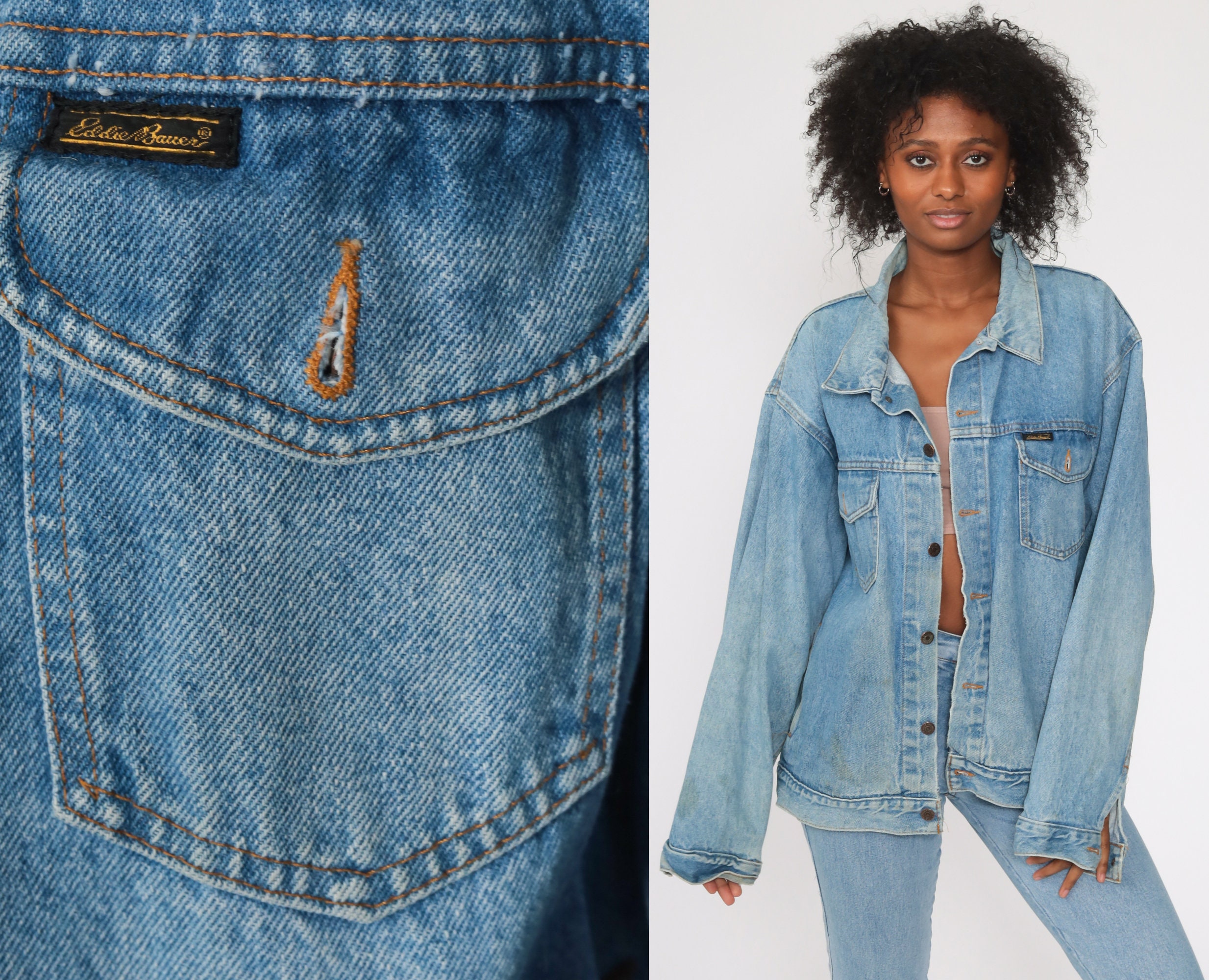 80s Denim Jacket Eddie Bauer Jean 