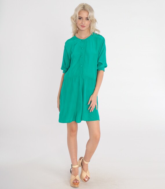 Green Short Women's Dress S109