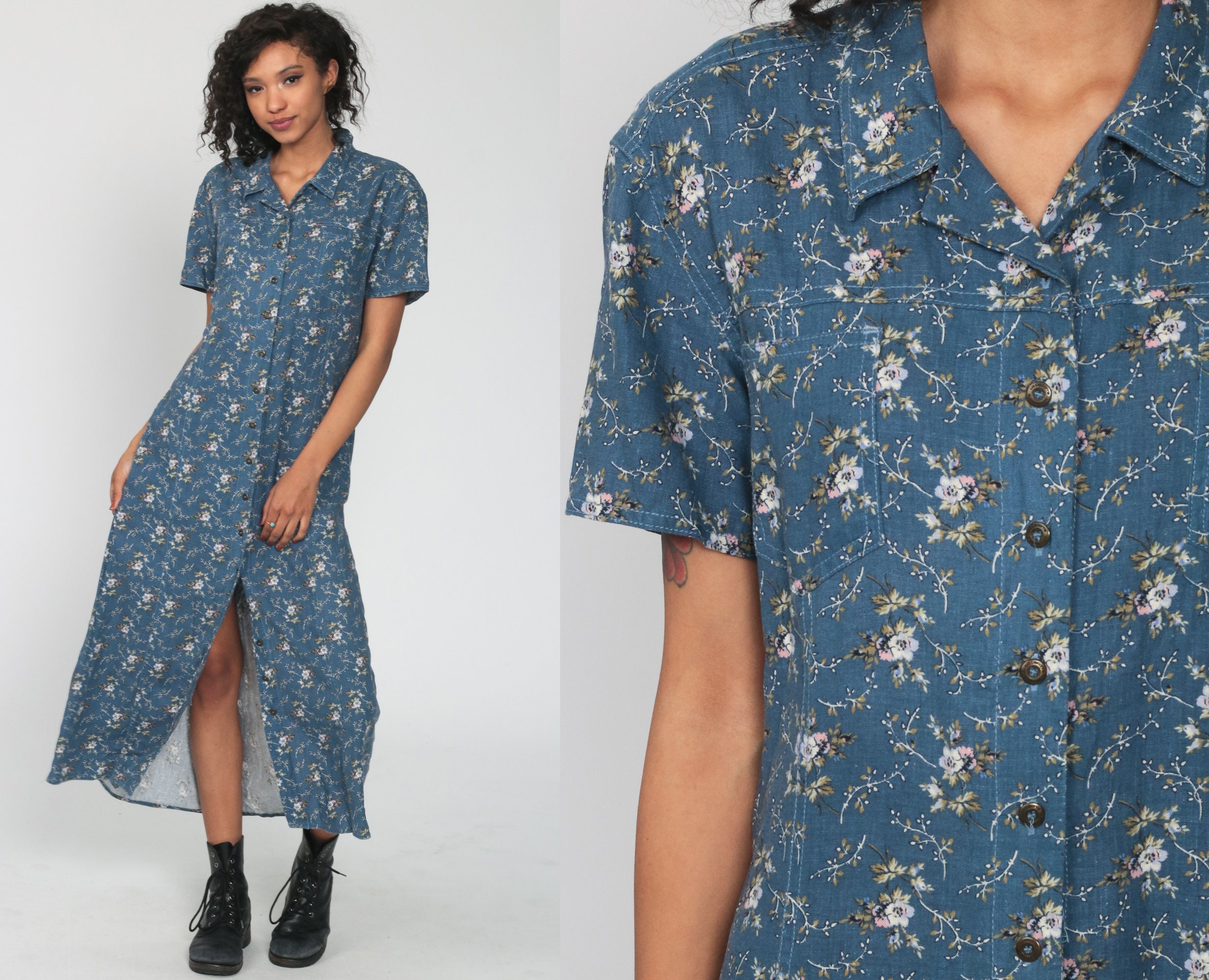 Floral Grunge Dress 90s Liz Claiborne 