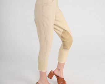 Beige Riding Pants Equestrian Breeches Pants 80s Riding Pants Horse Riding High Waisted Trousers Slim Vintage 1980s Extra Small xs