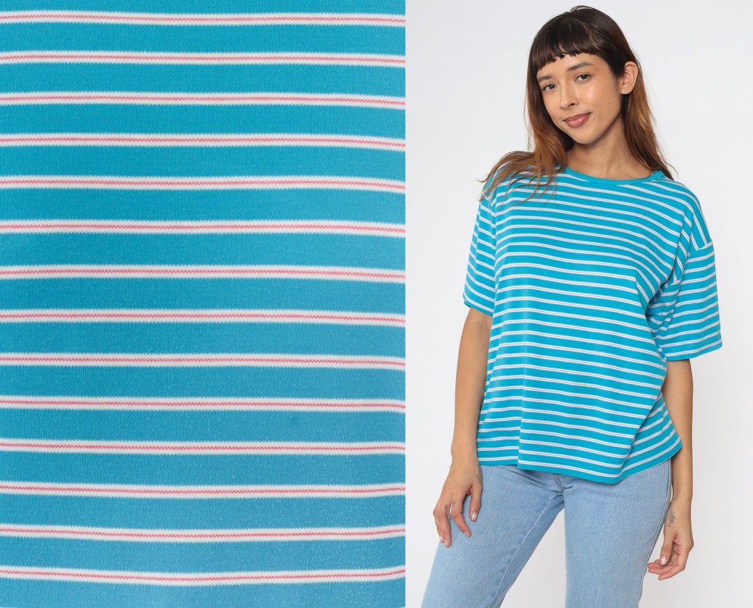 ★SATUR★ All Day Basic Stripe Short Sleeve T-Shirt Blue Iconic T-shirt - Blue | Levi's® US