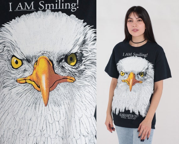 Funny Eagle Shirt Y2K Bird Joke T-shirt Alaska Ra… - image 1