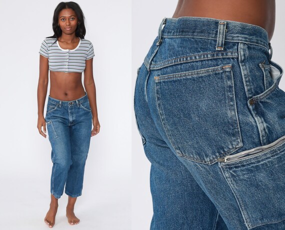 90s Cargo Jeans -- Wrangler Carpenter Jeans Workw… - image 1