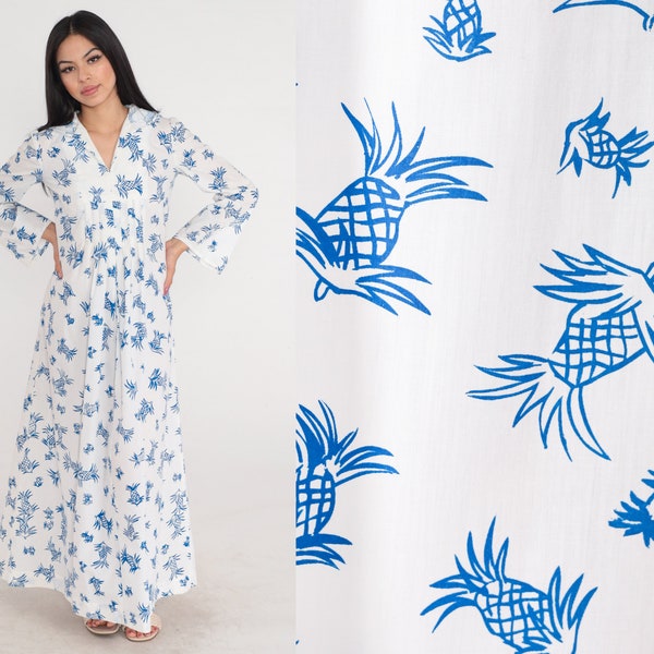 Geometric Hawaiian Pineapple Print Dress