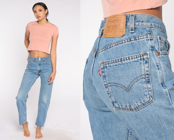 Levis 505 Jeans 80s Straight Leg Mom 