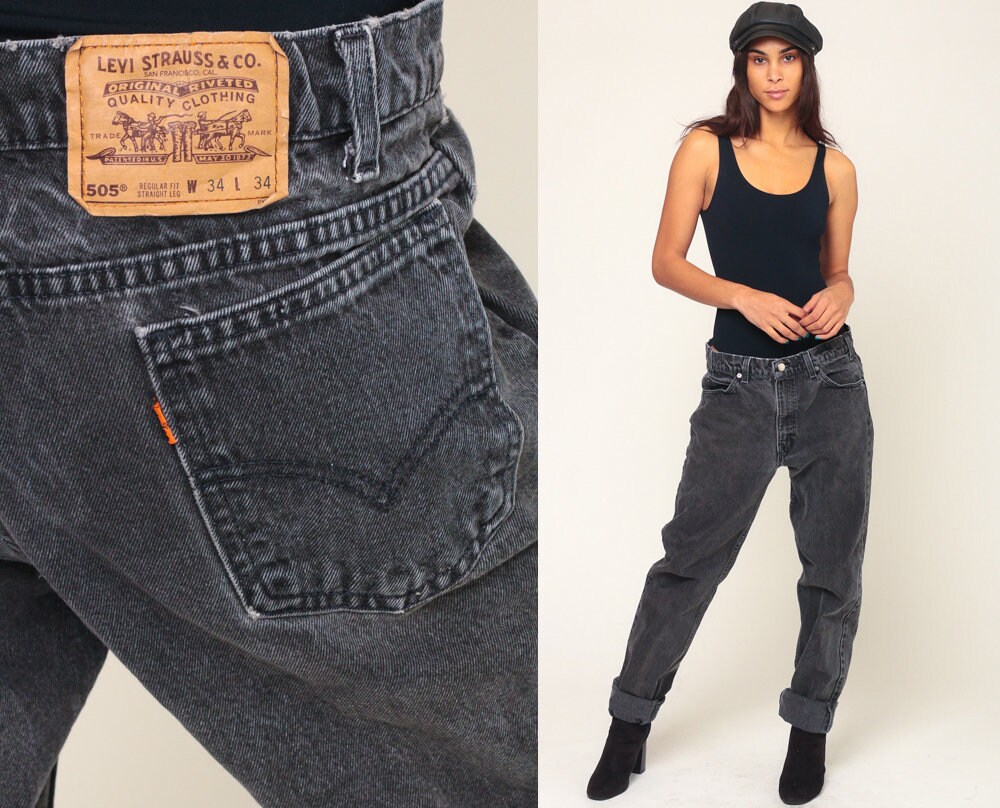 grey levi 505 jeans