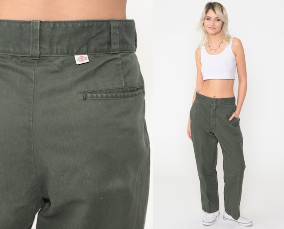 Olive Green Dickies Pants -- Workwear Utility Work Pants 90s Olive Green Dickies Pants -- Workwear Utility Work Pants 90s