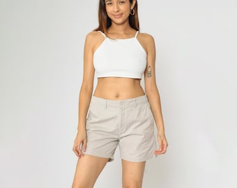 Calvin Klein Jeans Khaki Chino Shorts Cotton Mid Rise Casual Neutral Beige Modern Classic Fit Preppy Size Medium 8