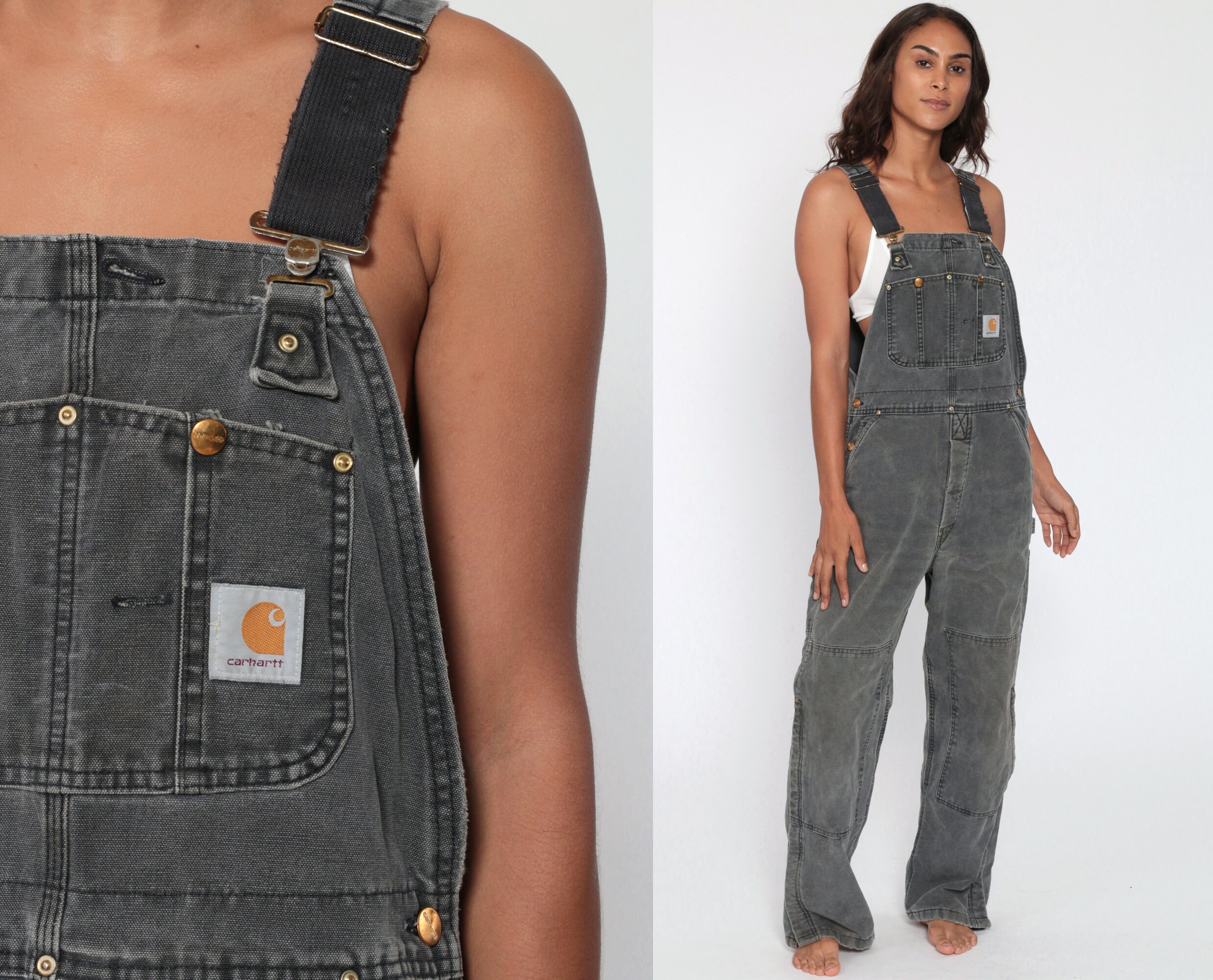 grey carhartt bibs
