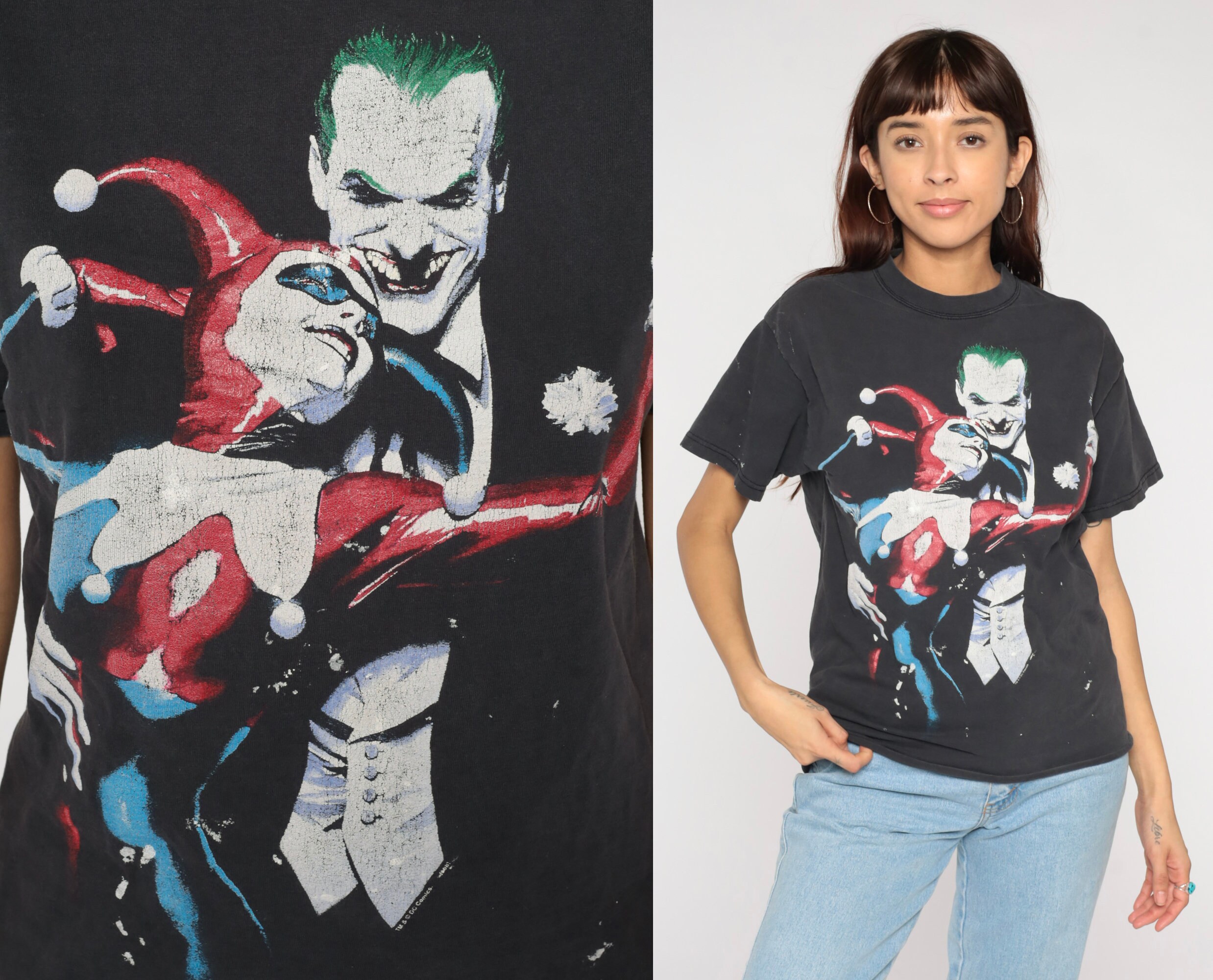 Vintage Batman Shirt 90s Joker Harley Quinn T Shirt Graphic - Etsy Australia