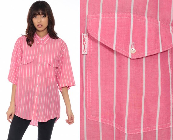 pink levis shirt