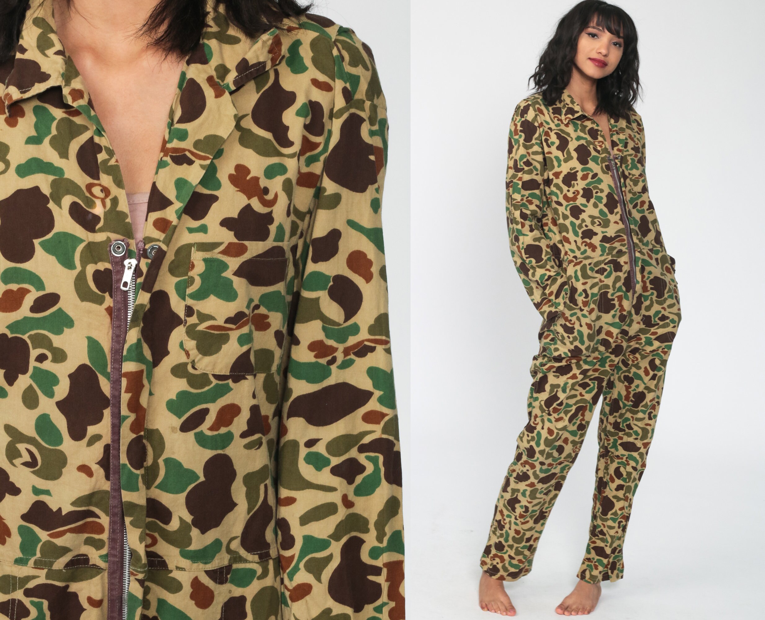 jumpsuit tarnfarben