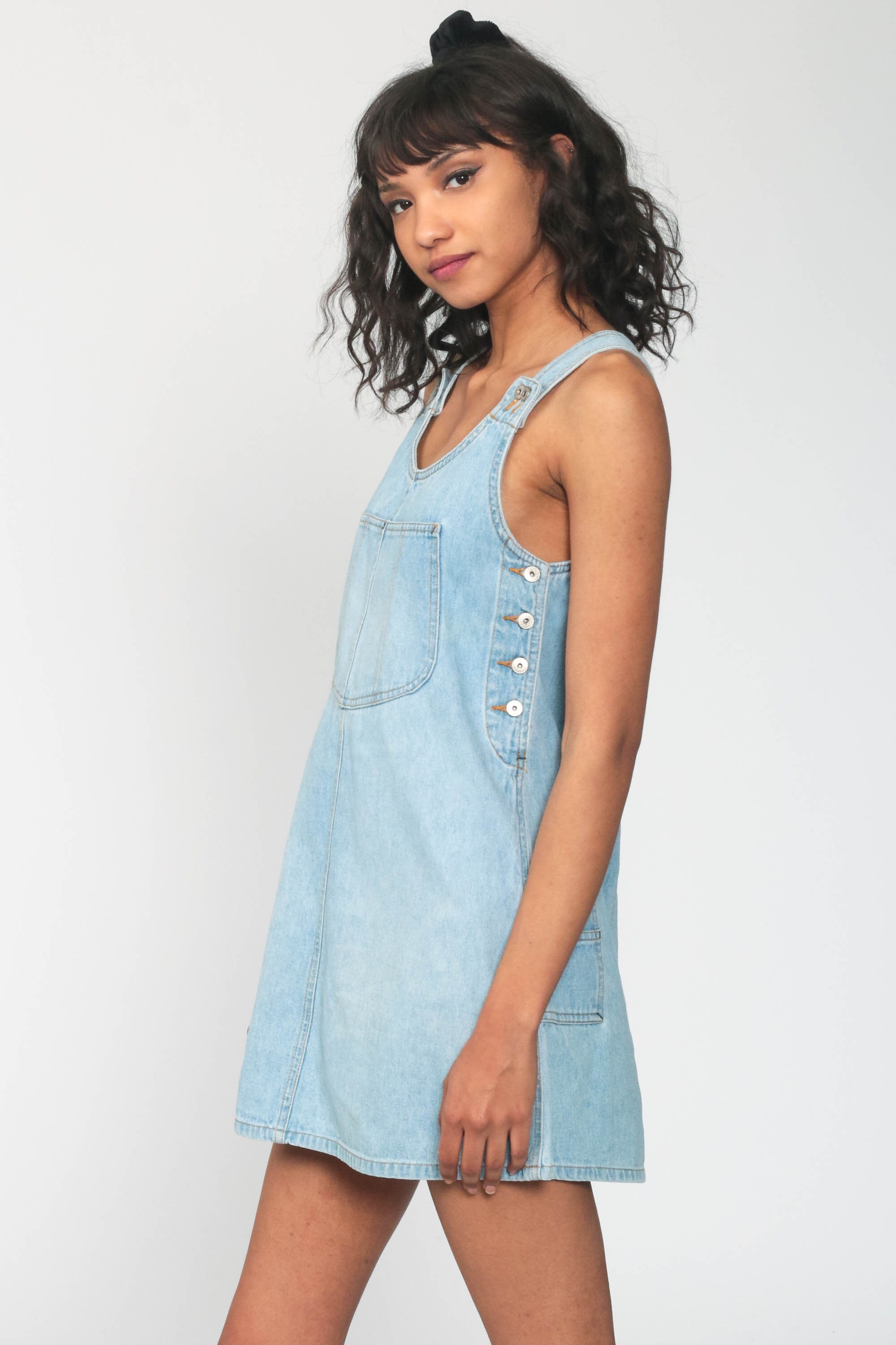 target denim jumper dress